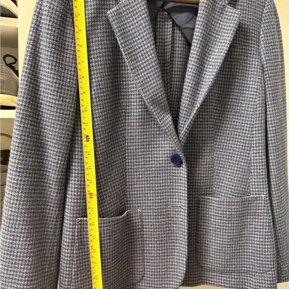 Kiton Blue and Gray Checkered Jacket - Picture 7 of 7